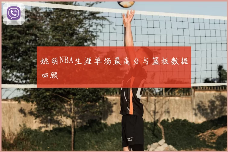 姚明NBA生涯单场最高分与篮板数据回顾