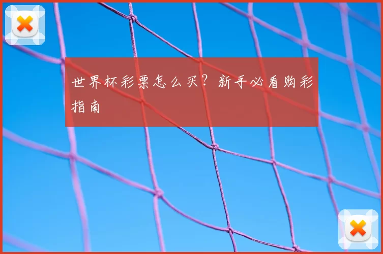 世界杯彩票怎么买？新手必看购彩指南